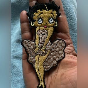Betty Boop Patch iron on/glue on for art project crocs decorations